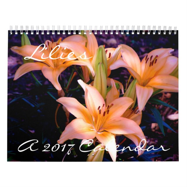 Lilies - 2017 Calendar (Cover)