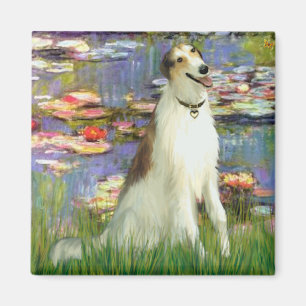 Lilies 2 -  Borzoi Magnet