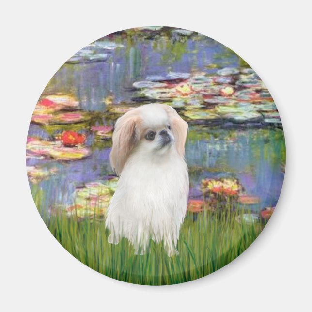 Lilies 2 - Japanese Chin (L2) Magnet (Front)