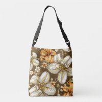 Lilies All-Over-Print Cross Body Bag, Medium