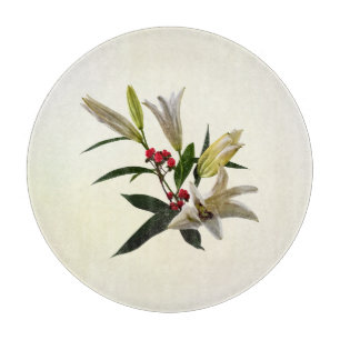 Lilies and Berries Cutting Board