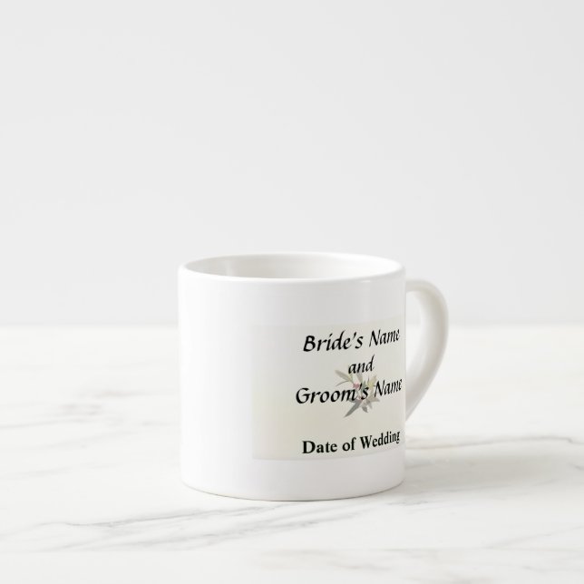 Lilies and Berries Wedding Supplies Espresso Cup (Front Right)