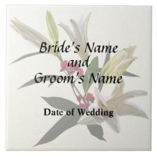 Lilies and Berries Wedding Supplies Tile