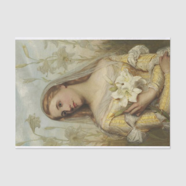 Lilies by Gustav Pope Tissue Paper (Front)