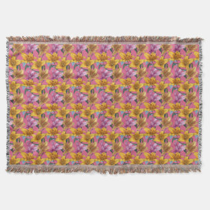 Lilies Diy Décor Garden Inspired Chunky Knit Throw Blanket