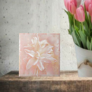 Lilies In Pink Fantasy Tile