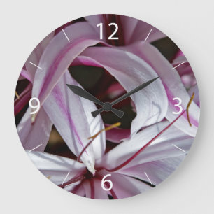 Lilies Large Clock