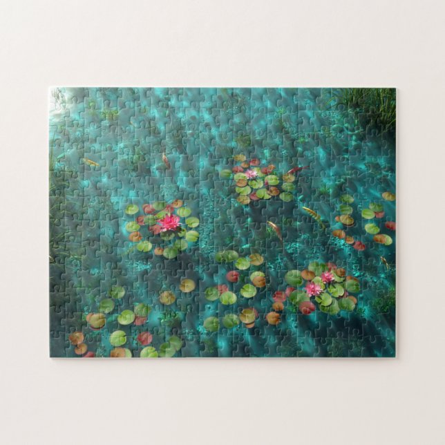 Lilies on the Water Puzzle (Horizontal)