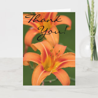 Lilies - Thank You! You Card