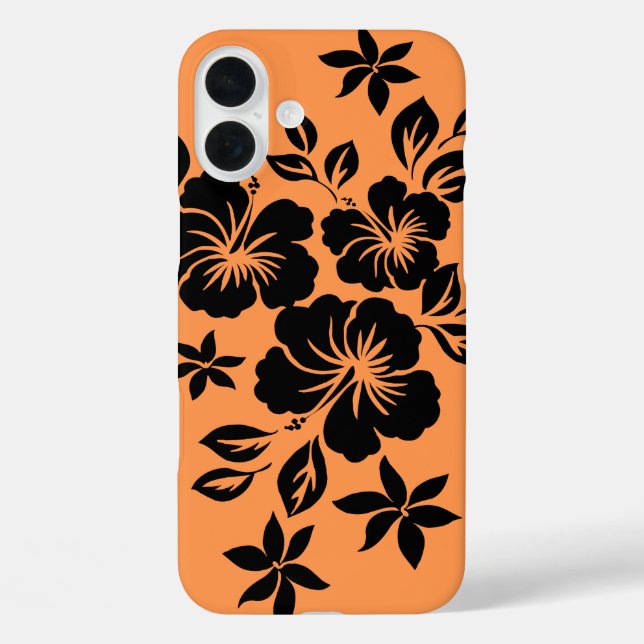 Lilikoi Hibiscus Hawaiian Floral Papaya Case-Mate iPhone Case (Back)