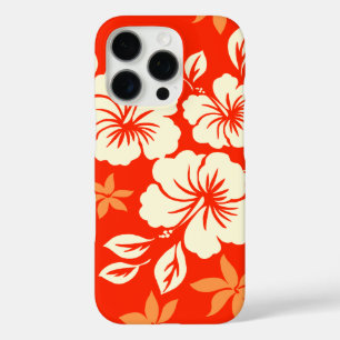 Lilikoi Hibiscus Hawaiian Pareau Red iPhone 16 Pro Case