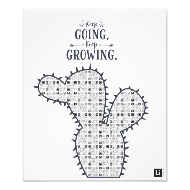 Lil'Inspirations #9 - Keep going, keep growing Photo Print (Front)