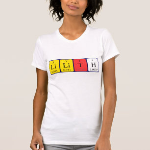 Lilith periodic table name shirt
