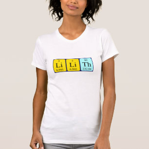 Lilith periodic table name shirt