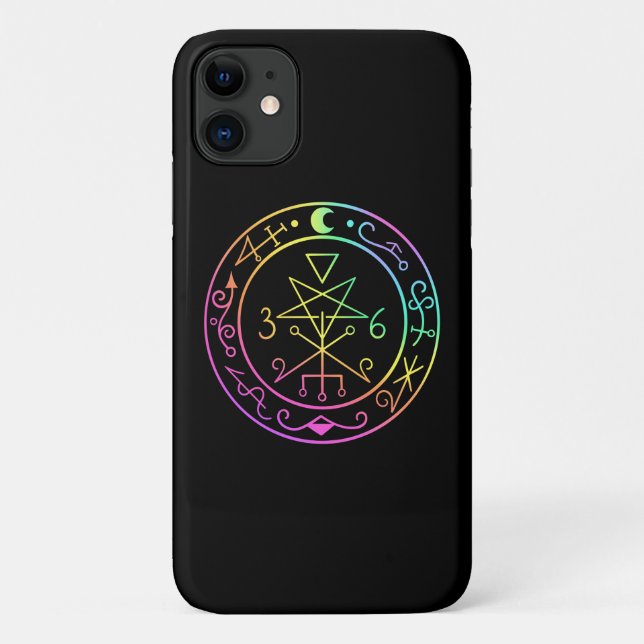 Lilith sigil. Dark moon Goddess seal Case-Mate iPh Case-Mate iPhone Case (Back)