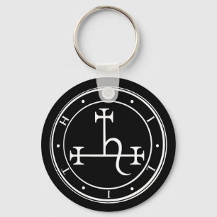 Lilith sigil. Dark moon Goddess seal Keychain