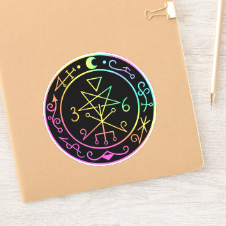 Lilith sigil. Dark moon Goddess seal Sticker