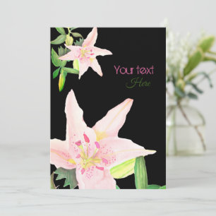 Lilium bianco invitation