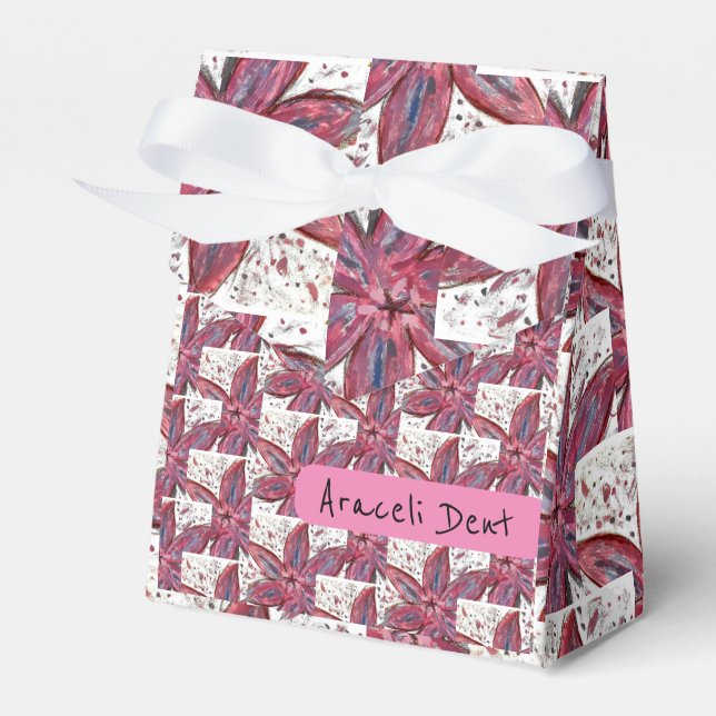 Lilium Orientale Favour Box (Front Side)