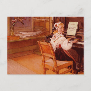 Lillanna Playing Mozart Postcard