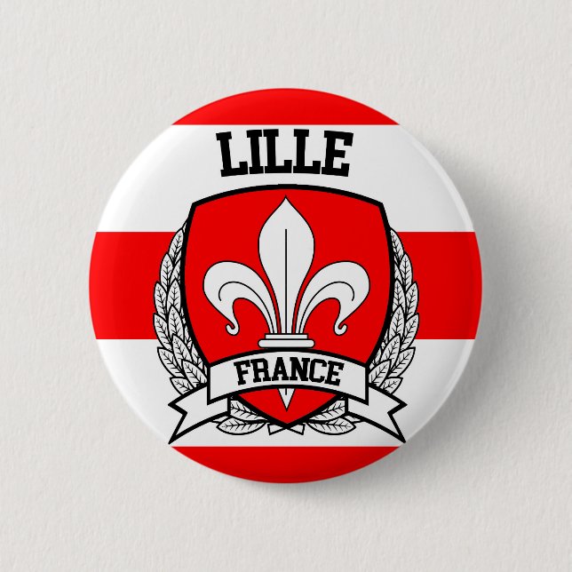 Lille 6 Cm Round Badge (Front)