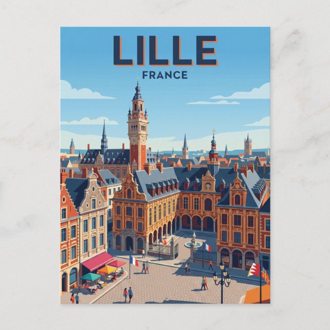 Lille France Postcard (Front)
