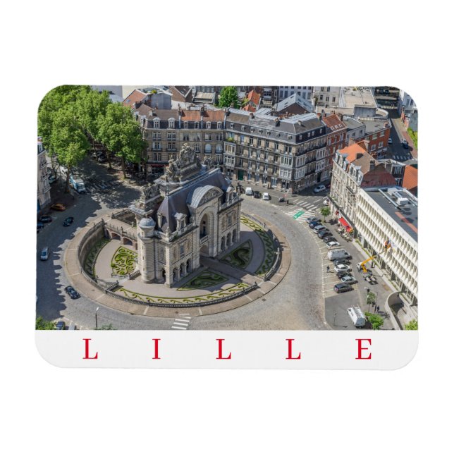 Lille Porte de Paris fridge magnet (Horizontal)