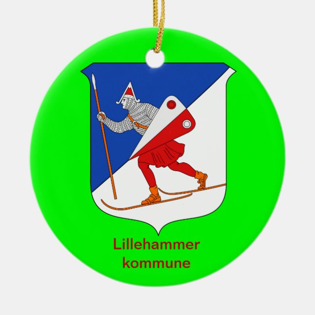 Lillehammer Norway Christmas Ornament (Front)