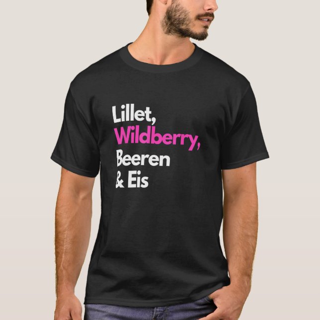 Lillet Wildberry Berries & Ice Cream Summer Drink  T-Shirt (Front)