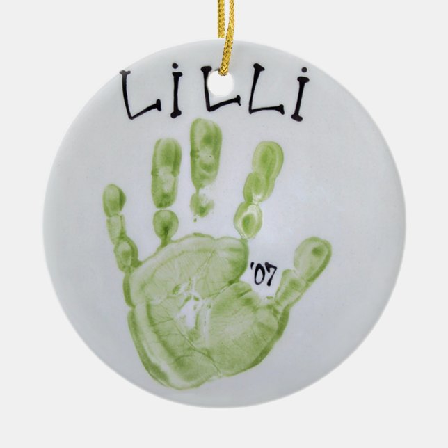 Lilli Hand Ceramic Tree Decoration (Front)
