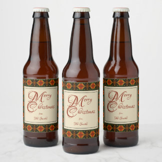 Lillian Christmas Beer Bottle Label