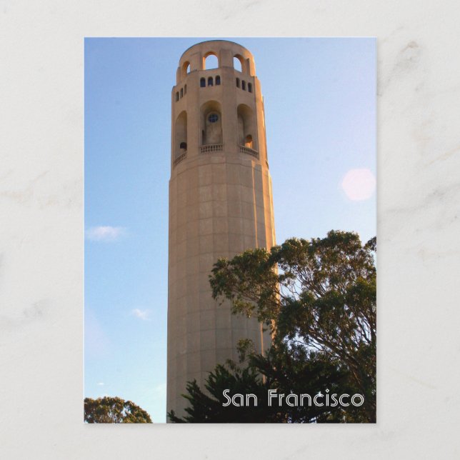 lillian coit tower postcard (Front)