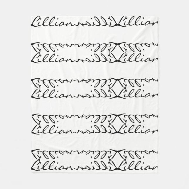 "Lillian" Fleece Blanket (Front)