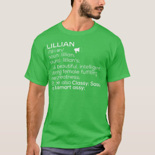 Lillian Name Lillian Definition Lillian Female Nam T-Shirt