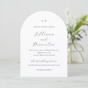 Lilliana Elegant Modern Wedding Invitation