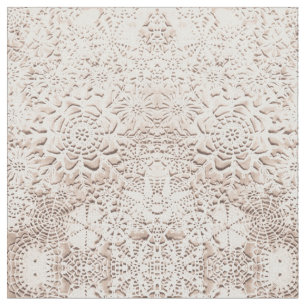 Lillian's Vanilla Cream Snowflakes Fabric