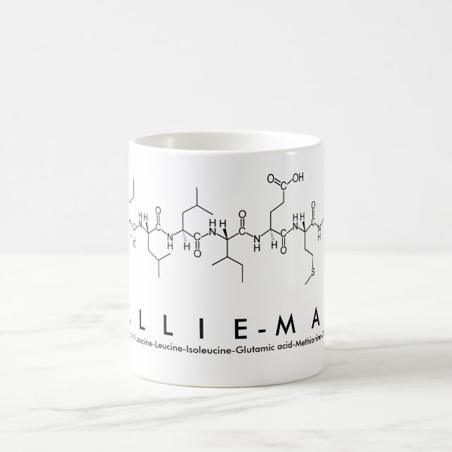 Lillie-Mae peptide name mug (Center)
