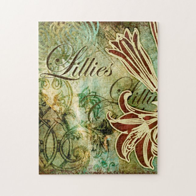 Lillies Jigsaw Puzzle (Vertical)