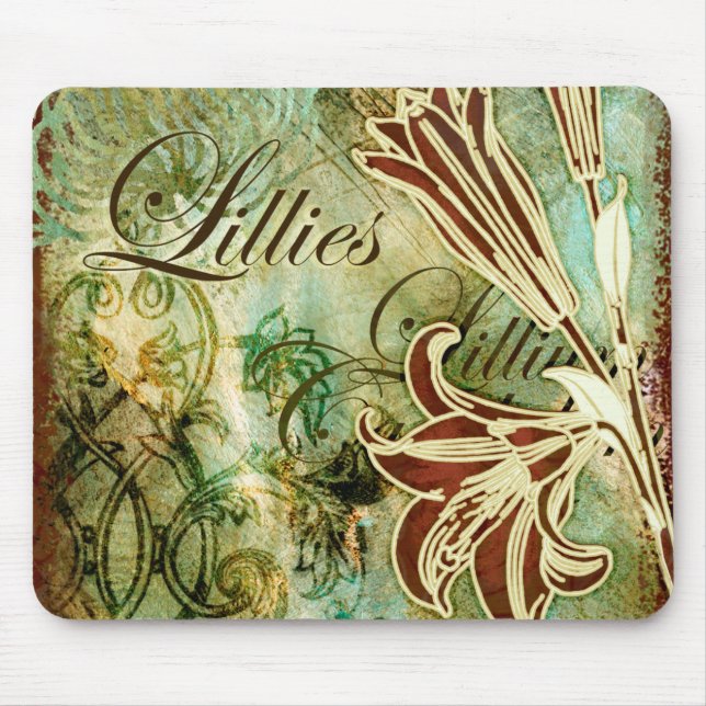Lillies Mouse Pad (Front)
