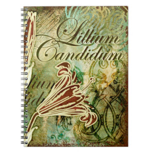 Lillium Candidum Spiral Notebook