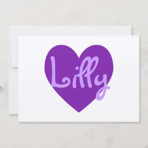 Lilly in Purple Invitation
