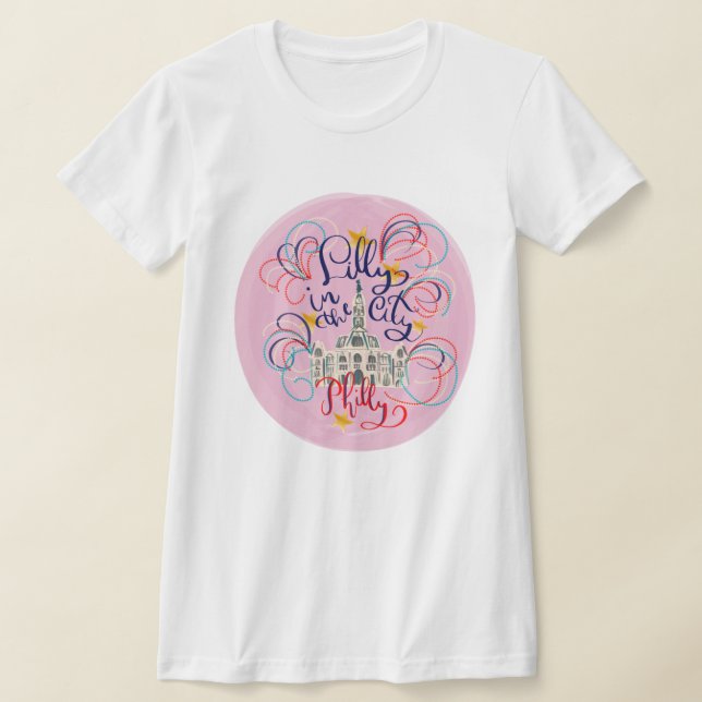 Lilly in the City - Bella & Canvas Slim T-Shirt (Laydown)