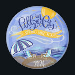 Lilly in the City - Spring Lake, NJ Magnet<br><div class="desc">Lilly in the City - Spring Lake,  NJ - Magnet. Exclusive event logo created by Jennifer Borkowski/Capitol Hill Calligraphy & Design.</div>