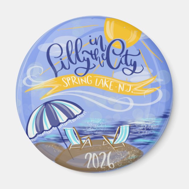 Lilly in the City - Spring Lake, NJ Magnet (Front)