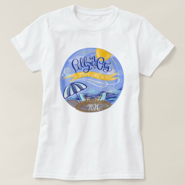 Lilly in the City - Spring Lake, NJ  T-Shirt (Design Front)