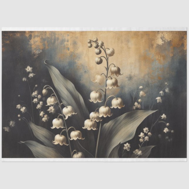 Lilly of the Valley Decoupage Tissue Paper (Front)