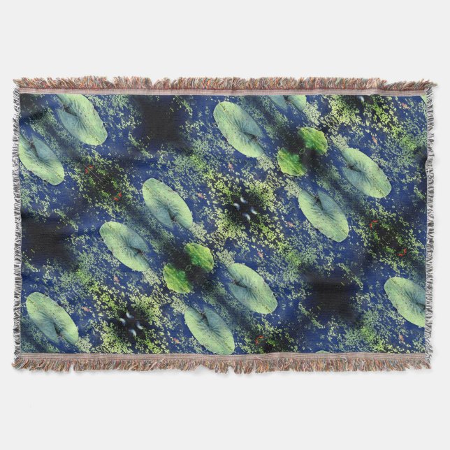 Lilly Pad Blanket Throw Blanket (Front)