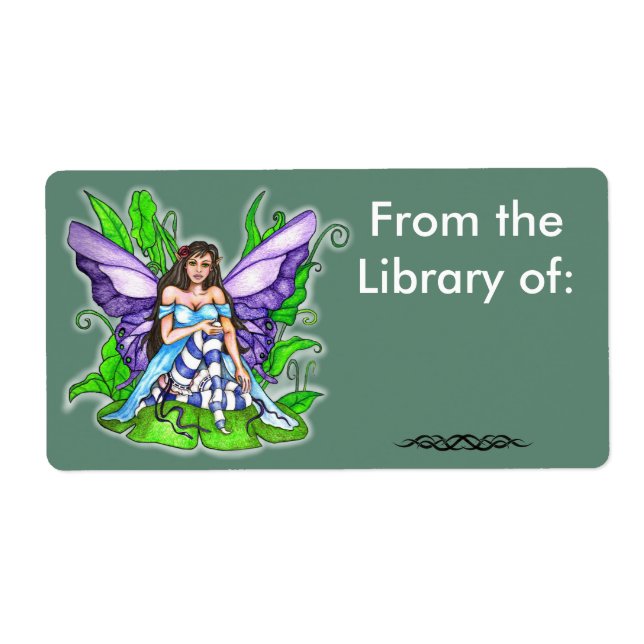 Lilly Pad Fairy Book Label (Front)