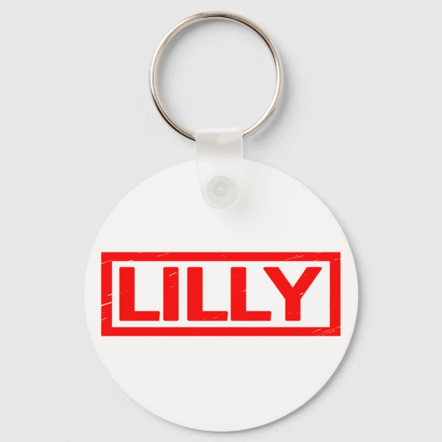 Lilly Stamp Key Ring (Front)
