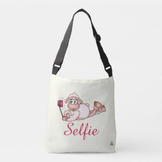 Lilly The Sheep Taking Selfie Crossbody Bag
